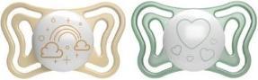 Produktbild Chicco Physiologischer Beruhigungssauger PHYSIO FORMA LIGHT Silikon GLOWING NEUTRAL 2-6m 2 Stk (2 x, 2 - 6 Jahre)