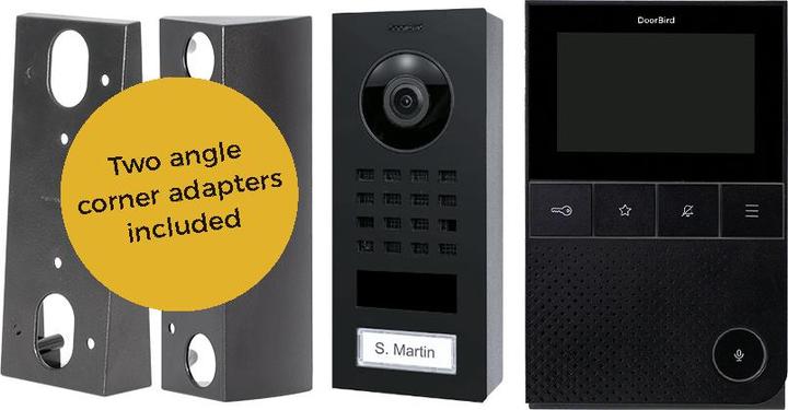Actual product image Doorbird D11 Business-Set Edelstahl V2A Aufputz inkl. Innenstation (Cable, App)