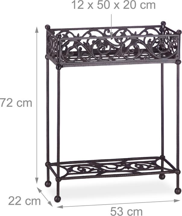 Immagine prodotto Relaxdays Fioriera, 2 Ripiani