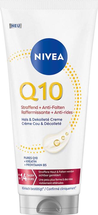 NIVEA Q10 Straffend + Anti-Falten Hals & Dekolleté Creme (Crème pour le corps, 200 ml)