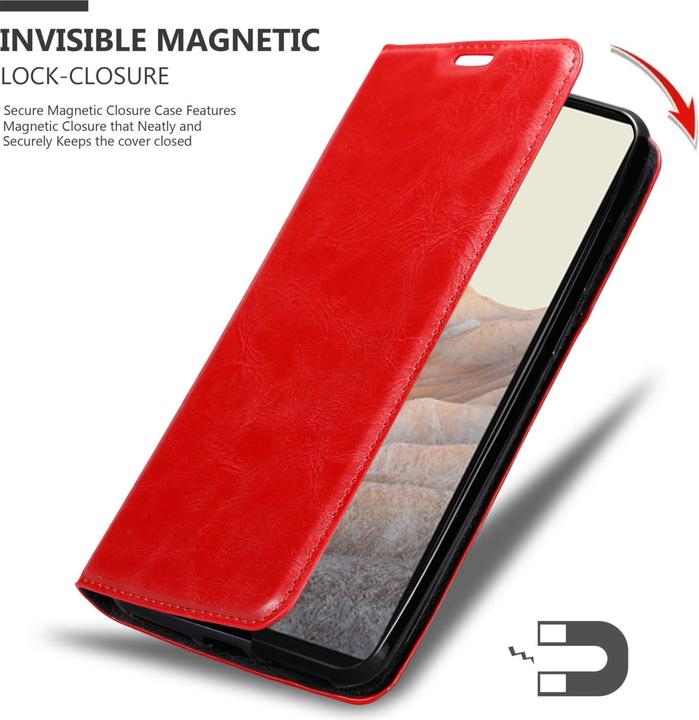 Immagine prodotto Cadorabo Libro Invis. Coperchio magnetico (Google Pixel 6a)