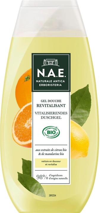 N.A.E. Revitalizing Shower Gel, COSMOS Organic Certified & Vegan Shower Gel, with Bio Lemon & Bio Ma (250 ml)