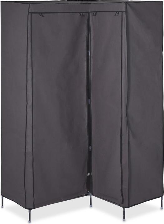 Actual product image Relaxdays Corner Canvas Wardrobe (100 x 83 x 169 cm)