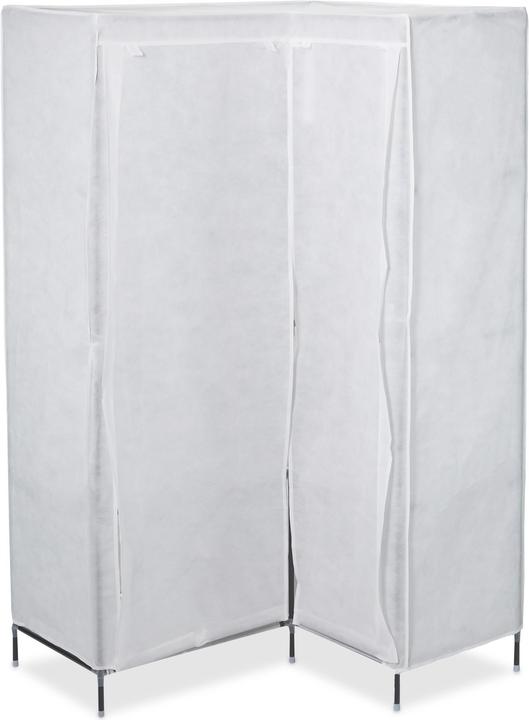 Actual product image Relaxdays Corner Canvas Wardrobe (100 x 83 x 169 cm)