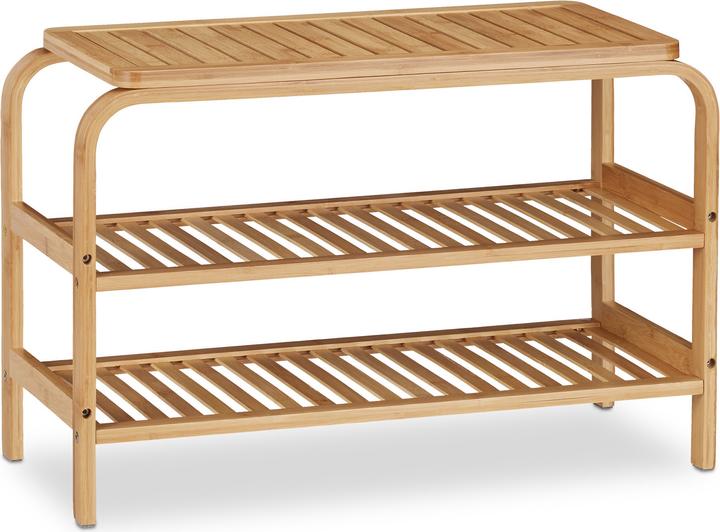 Actual product image Relaxdays Shoe bench (70 x 30 x 45 cm)