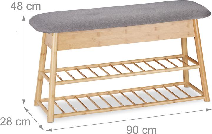 Produktbild Relaxdays Mateo (90 x 28 x 48 cm)