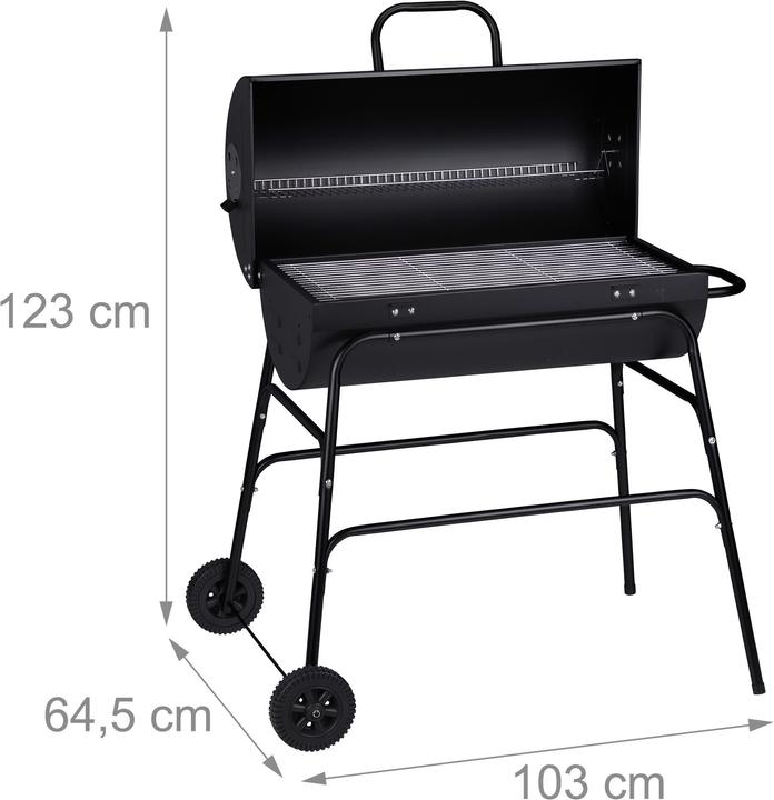 Image du produit Relaxdays Holzkohlegrill (71 cm)