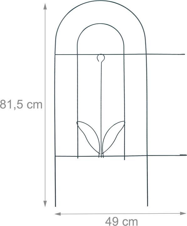 Image du produit Relaxdays Bordure potager haute, verte (244 cm)