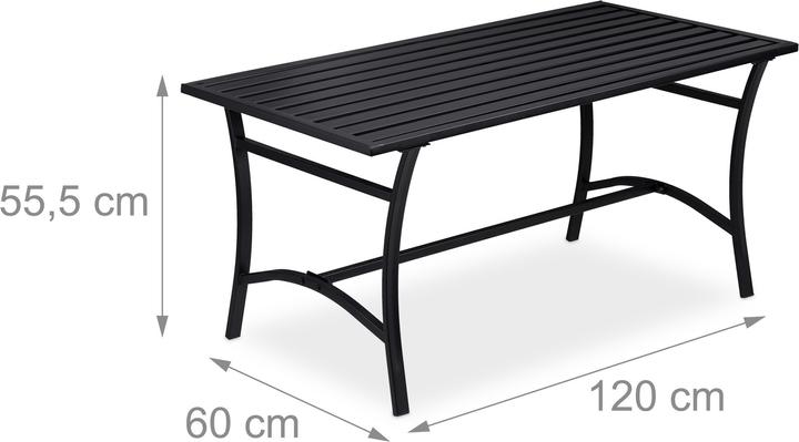Immagine prodotto Relaxdays Tavolo da giardino (120 cm)