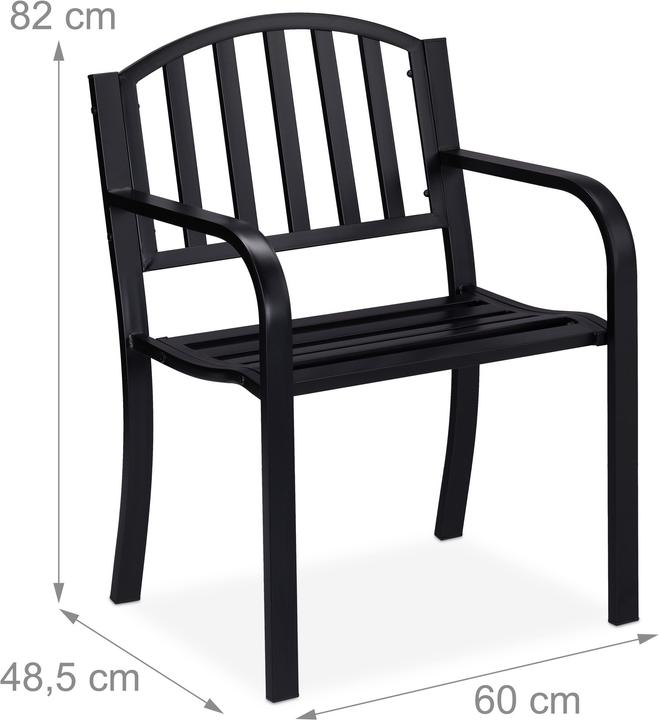 Produktbild Relaxdays Gartenstuhl Metall
