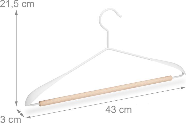 Actual product image Relaxdays Coat hanger (10 x)