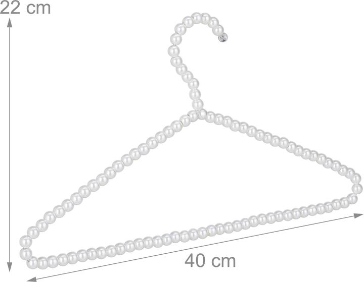 Image du produit Relaxdays Cintres perles (10 x)