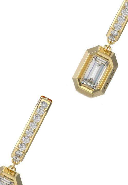 Actual product image Guess 25MM CRYSTAL CHARM HUGGIES earrings (Stainless steel)