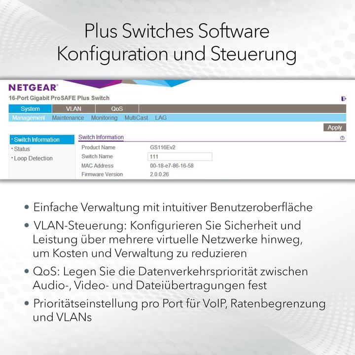 Produktbild Netgear Gs108e-300pes (8 Ports)