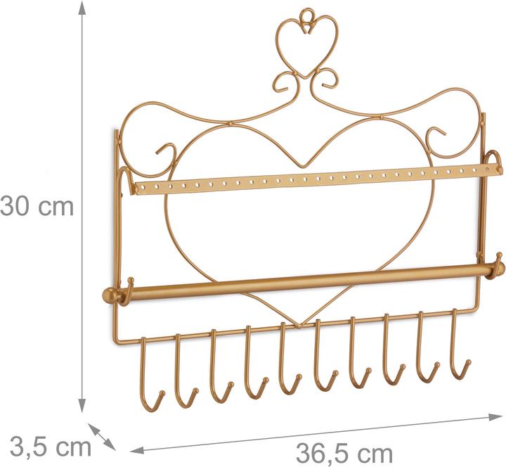 Image du produit Relaxdays Porte-bijoux mural