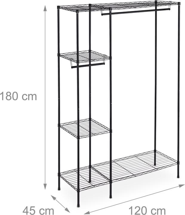 Productafbeelding Relaxdays Garderobe (120 x 45 x 180 cm)