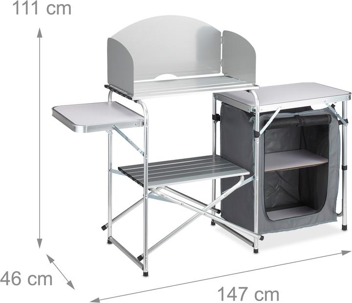 Actual product image Relaxdays Camping kitchen