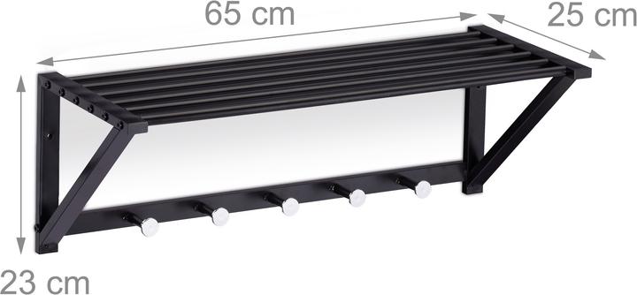 Actual product image Relaxdays Wall coat rack