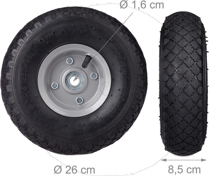 Actual product image Relaxdays Hand truck wheel 3. (100 kg)