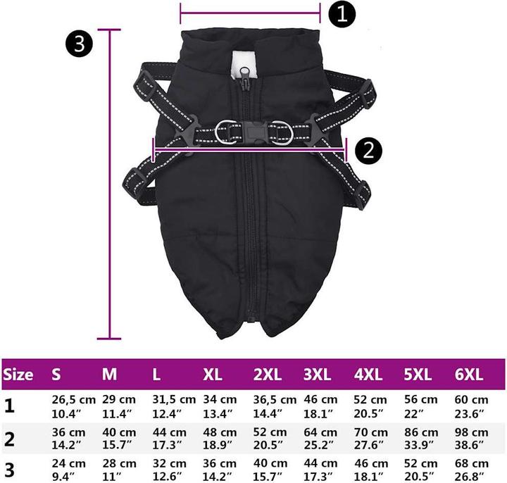 Image du produit VidaXL Manteau pour chien avec harnais Imperméable Réfléchissant (40, Manteau pour chien)