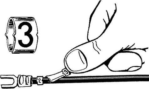 Image du produit Repère de câble enfichable "A, B, R, S, T, U, V, W, +, -, Terre