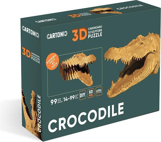 Produktbild Cartonic Krokodil - 3D Modell aus Karton