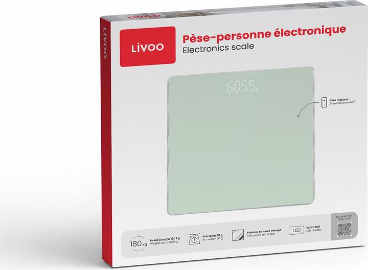 Immagine prodotto Livoo Bilancia da bagno elettronica (180 kg)