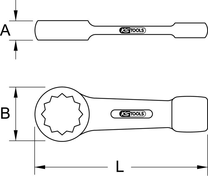 Productafbeelding KS Tools BRONZEplus slagboomsleutel (2.5/8")
