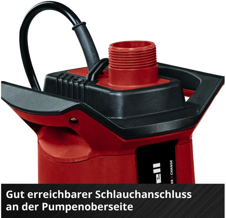 Actual product image Einhell GE-DP 18/25 LL Li Power X-Change 4181590 Multi-stage submersible waste water pump 7000 l/h 5m (Sewage pump)