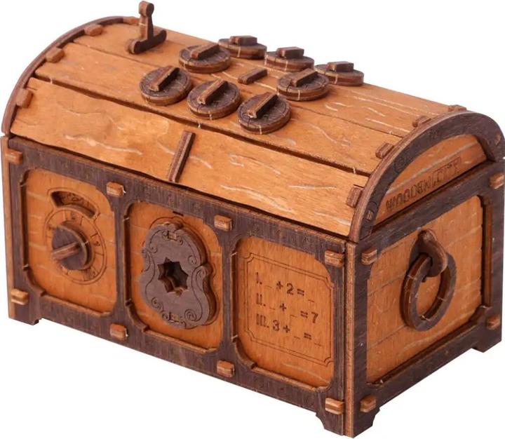 Actual product image WoodenCity Holzmodel 3D Treasure Chest (165 pieces)