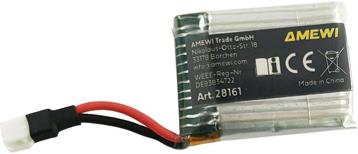 Amewi LiPo Akku 1S 3,7V 500mAh 25C JST-Molex (3.70 V, 500 mAh)