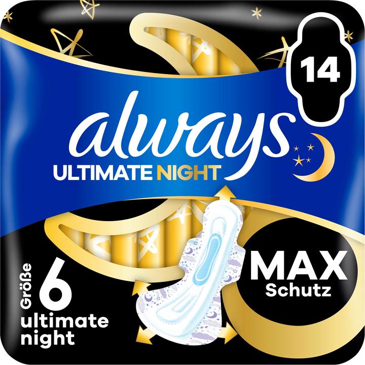 Actual product image Always Ultimate Night (14 x, Sanitary pads)