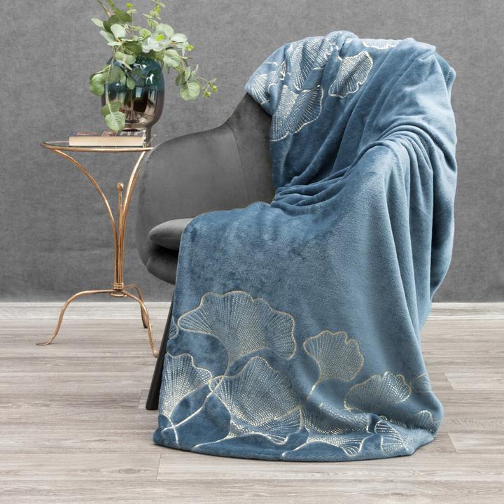 Actual product image Eurofirany KOC / FLA / GINKO 150X200 BLUE (150 x 200 cm)