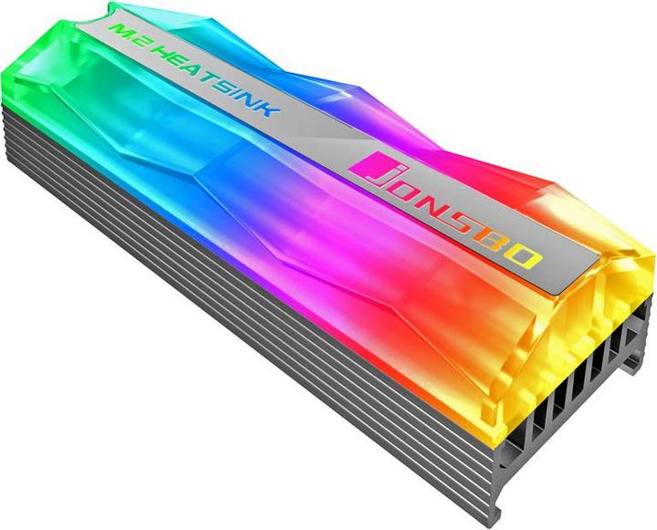 Actual product image Jonsbo M.2-2 Mirage Edition M.2 SSD Passive Cooler, ARGB