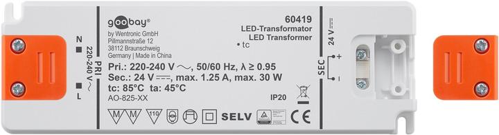 Actual product image Goobay LED transformer