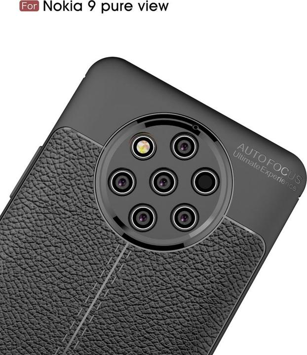 Actual product image Screenguard Nokia 9 PureView Cover Leather Design TPU Cover (Nokia 9 PureView)