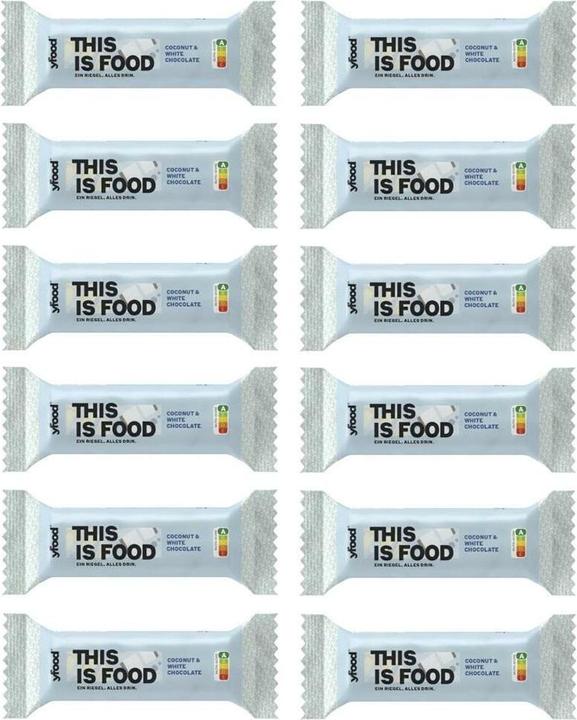 Image du produit YFood Coconut & White Chocolate (Chocolat blanc, Noix de coco, 12 pcs, 720 g)
