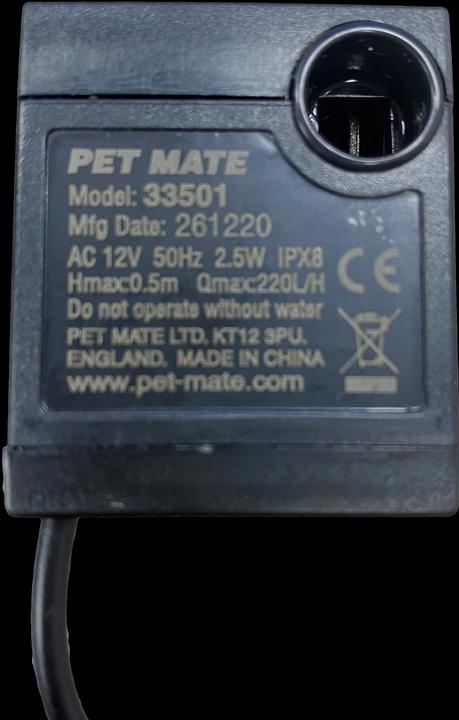 Actual product image Cat Mate Pet Fountain spare pump