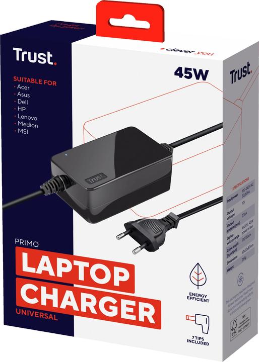 Image du produit Trust Chargeur Primo 45W (45 W)