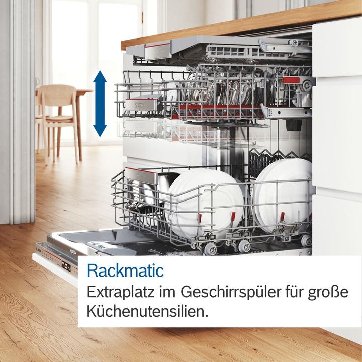Image du produit Bosch Hausgeräte Série 4, lave-vaisselle semi-intégré, 60 cm, acier inoxydable, SMI4HDS53E