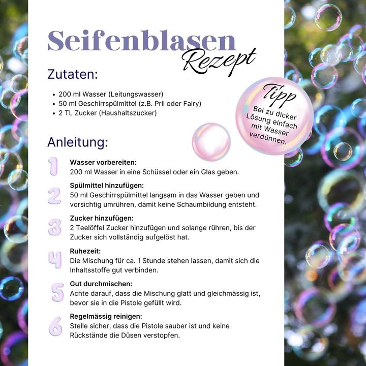 Produktbild Hermex Weltraum-Seifenblasenpistole Automatische Seifenblasenmaschine Bubble Maker