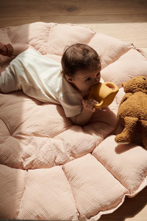 Actual product image Liewood Ola 2 in 1 Baby Nest Playmat Classic Dots Cream