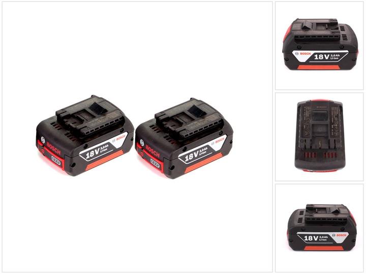 Produktbild Bosch Professional GBA Set 2x Akkus 3,0Ah (18 V)