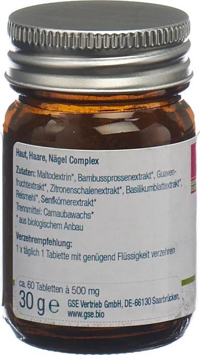 Produktbild GSE Haut Haare Nägel Complex Bio Tabl (60 Stück, Tabletten, 123 g)