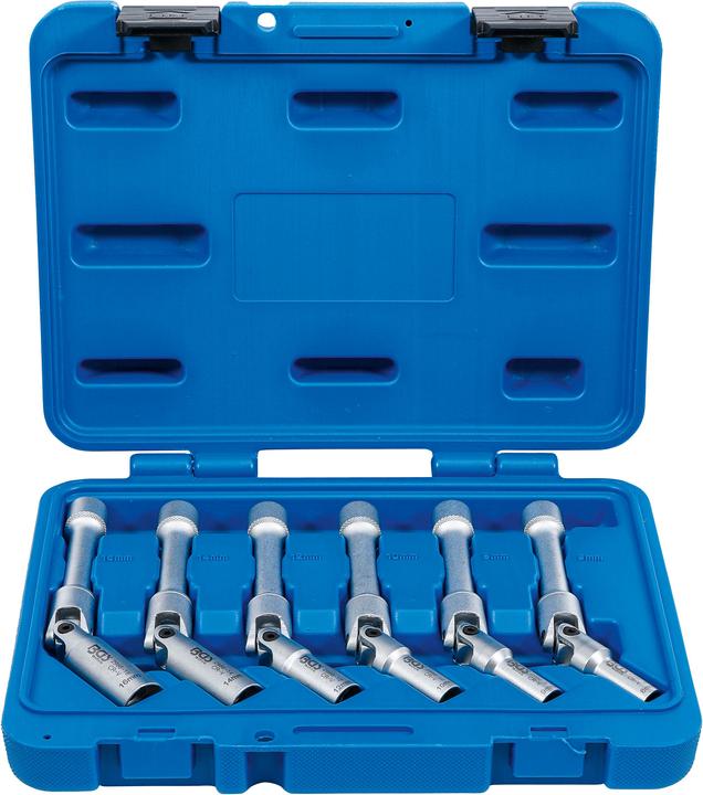 Produktbild BGS Universal Glühkerzen-Gelenkschlüssel-Satz, Sechskant 10 mm (3/8") SW 8 - 16 mm 6-tlg.