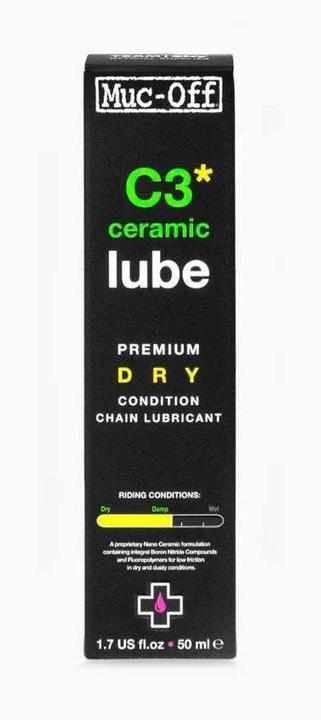 Actual product image Muc-Off C3 Dry Ceramic Lube 120ml (120 ml, Chain oil)