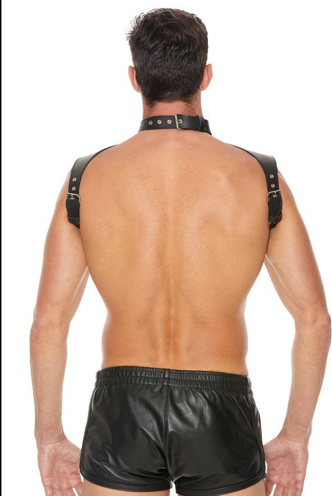 Image du produit Ouch! Men Harness with Neck Collar - One Size (Taille unique)