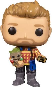Image du produit Funko POP! Marvel Holiday Les Gardiens de la Galaxie Star-Lord avec Groot Exclusive