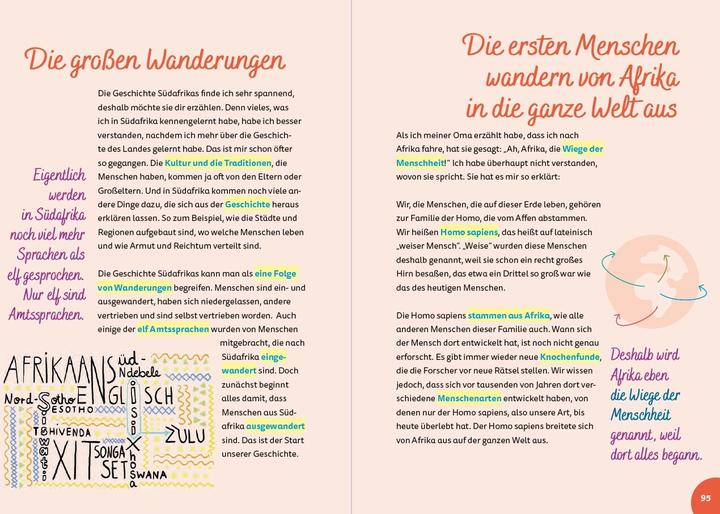 Nutritional values and ingredients Südafrika for kids (German, Britta Schmidt from Groeling, 2024)