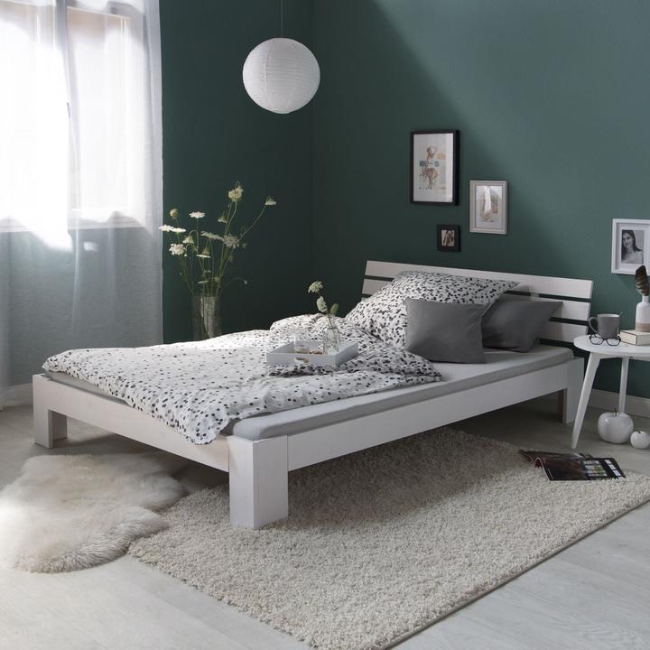 Image du produit Homestyle4u Lit double Lit en bois Lit futon (180 x 200 cm)